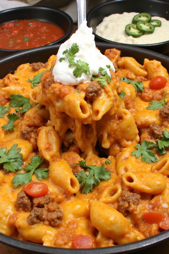 one pot cheesy taco pasta