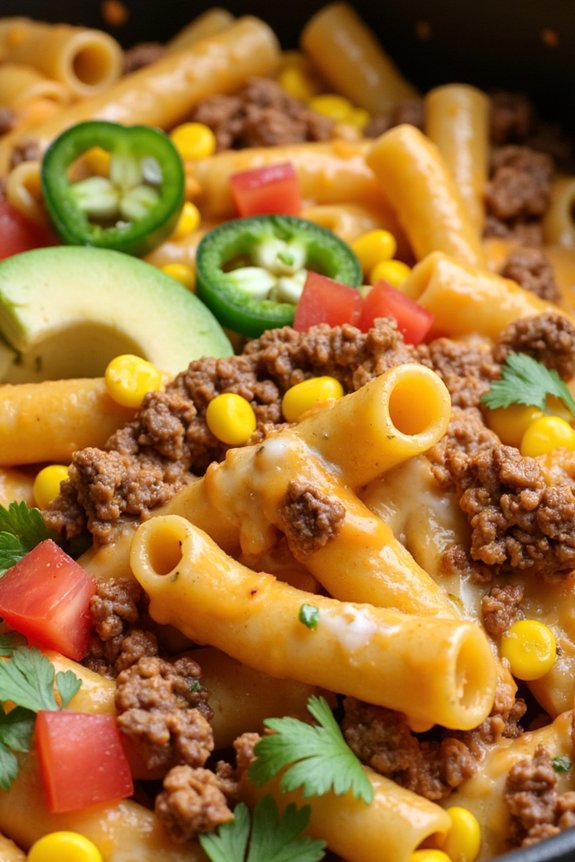 one pot cheesy taco pasta