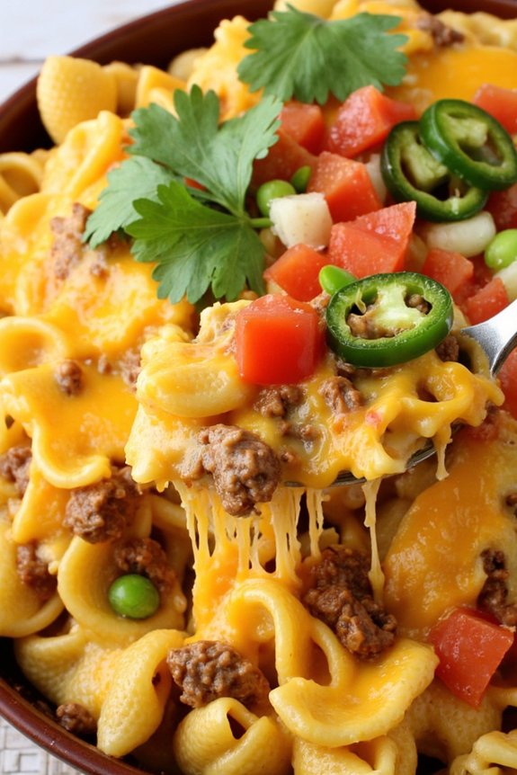 one pot cheesy taco pasta