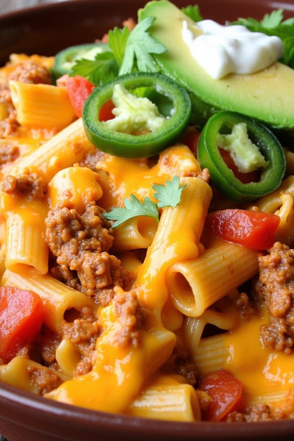 one pot cheesy taco pasta