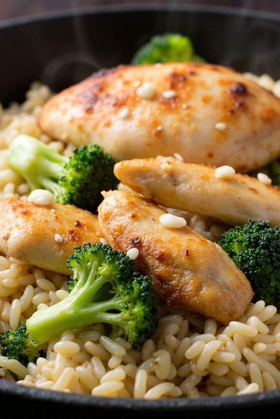 one pot chicken and broccoli