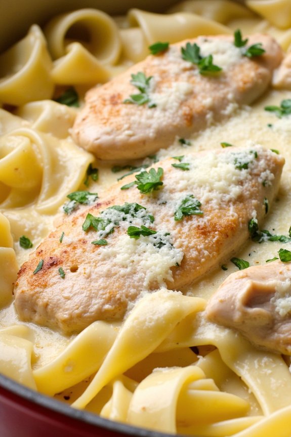 one pot creamy chicken alfredo