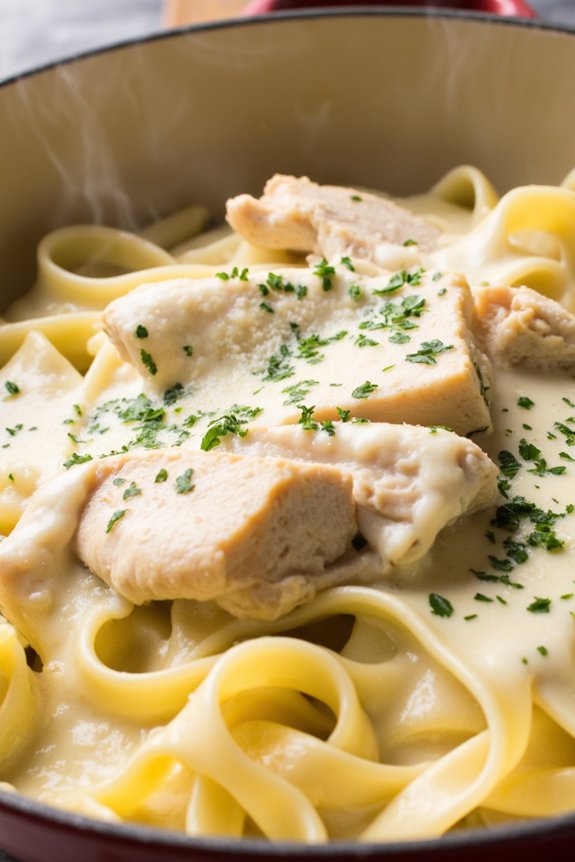 one pot creamy chicken alfredo