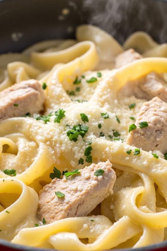 one pot creamy chicken alfredo