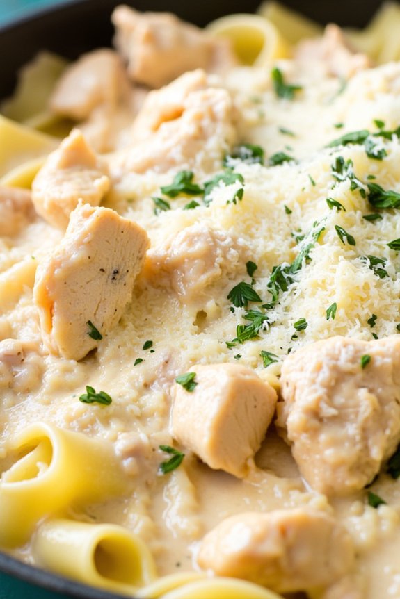 one pot creamy chicken pasta