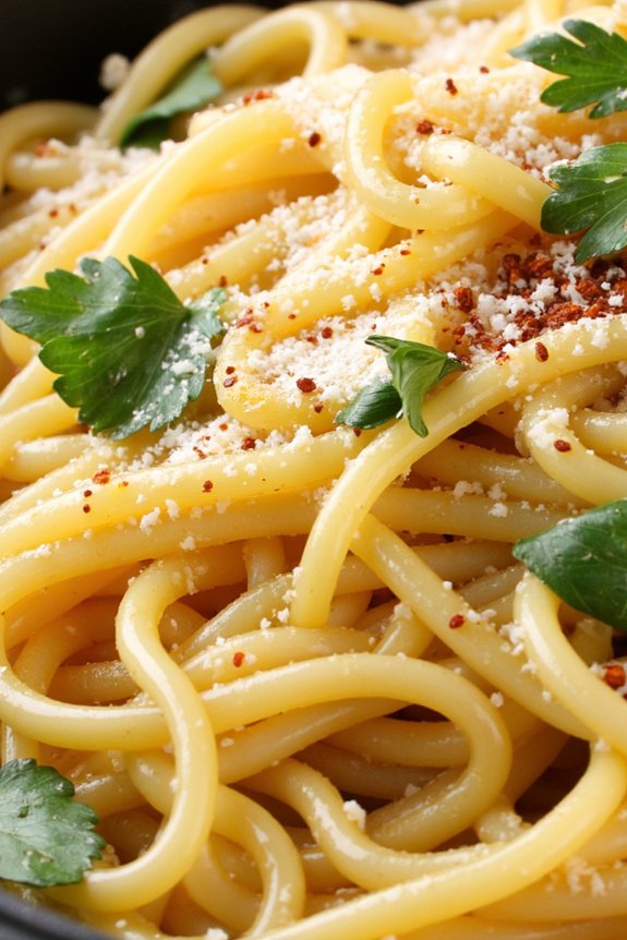 one pot garlic olive oil spaghetti