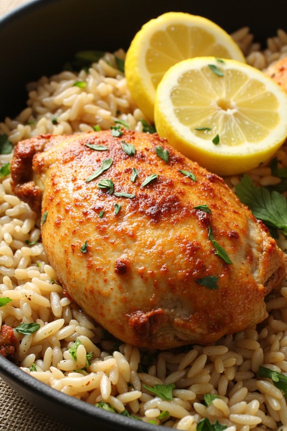 one pot lemon herb chicken
