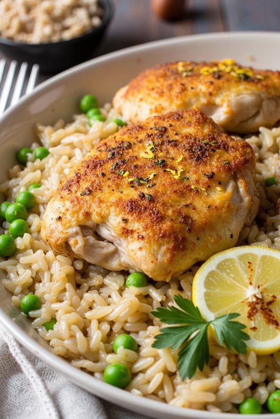 one pot lemon herb chicken