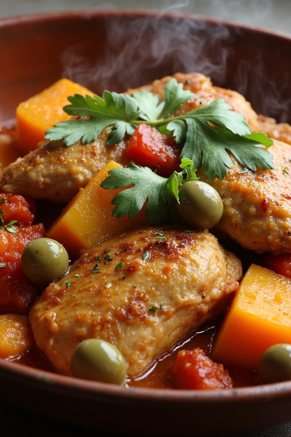 one pot moroccan chicken stew
