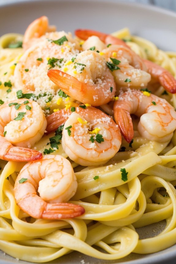 one pot shrimp pasta delight