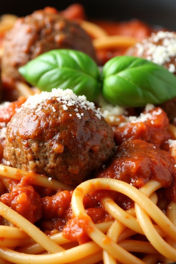 one pot spaghetti meatballs recipe