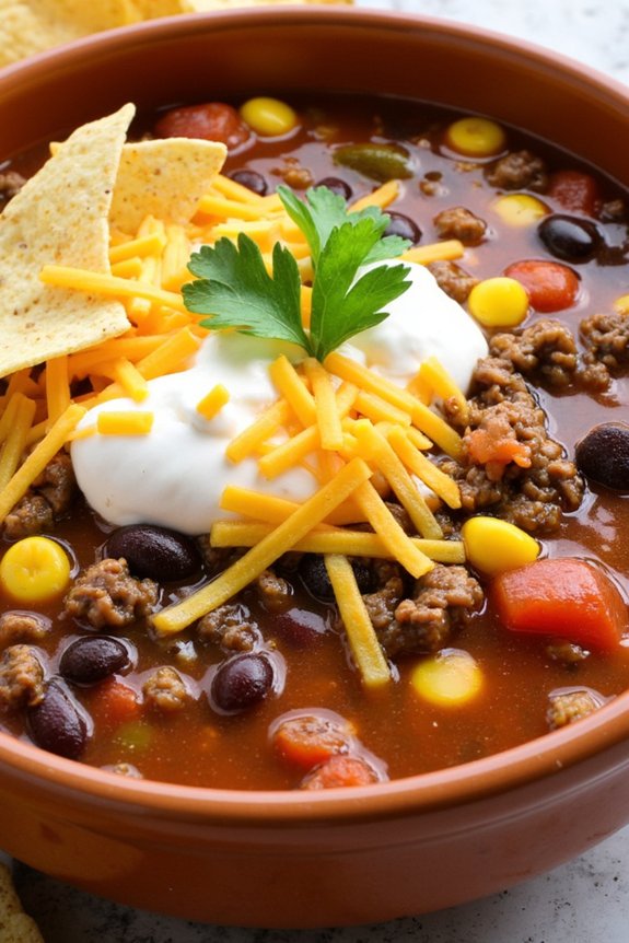 one pot taco soup recipe
