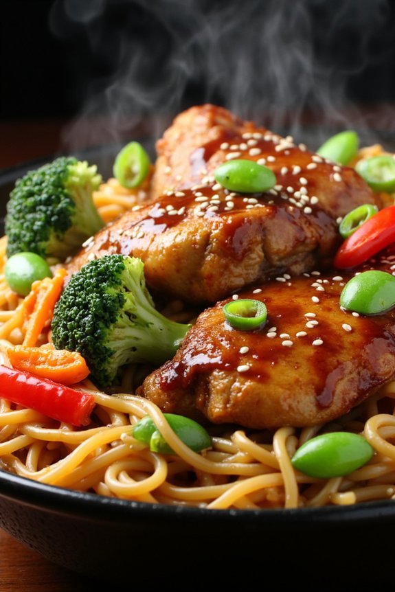 one pot teriyaki chicken noodles