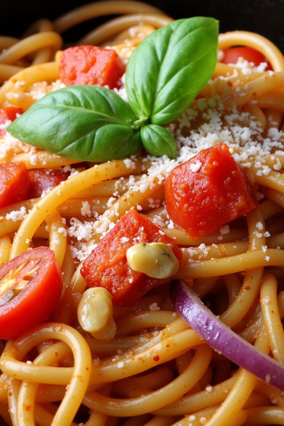 one pot tomato basil pasta