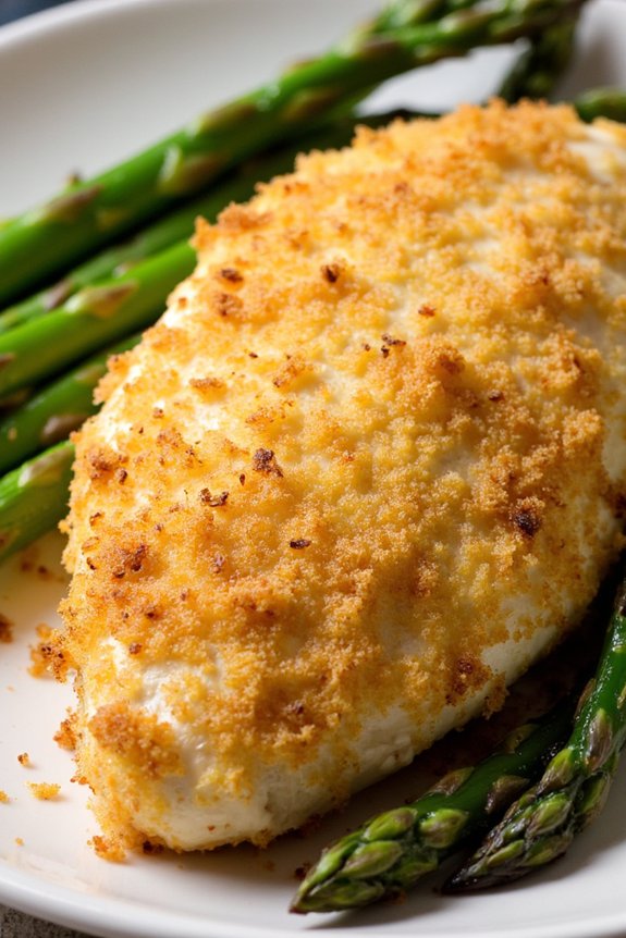 parmesan chicken with asparagus