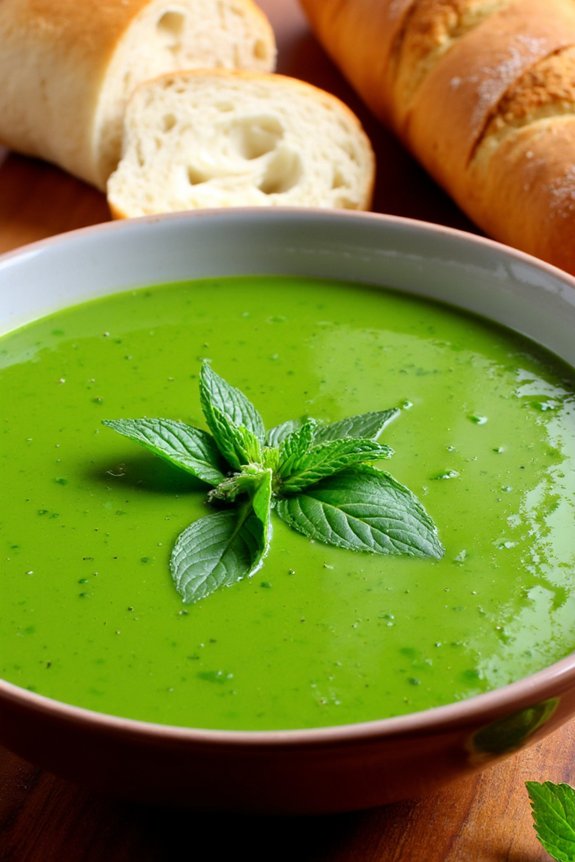 pea and mint soup