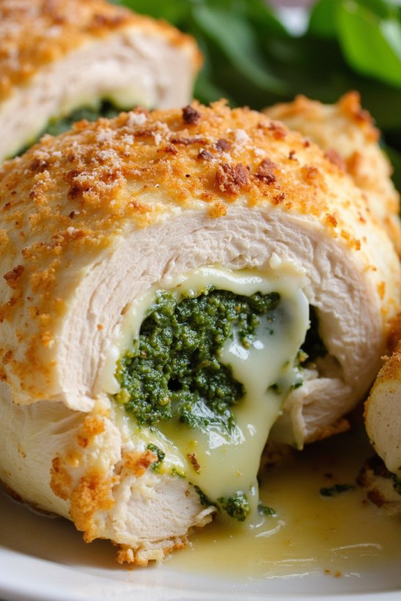 pesto stuffed chicken delight