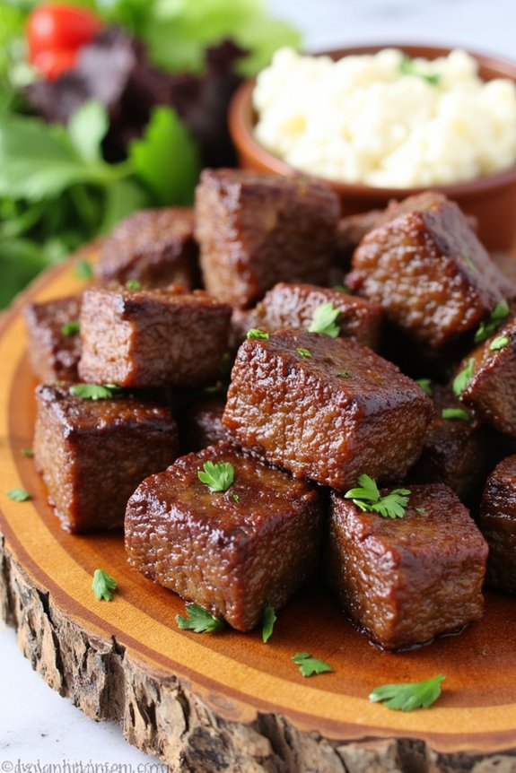 quick and crispy steak bites