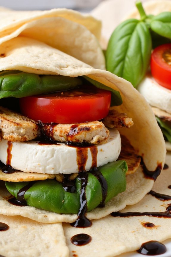 quick and delicious chicken wraps