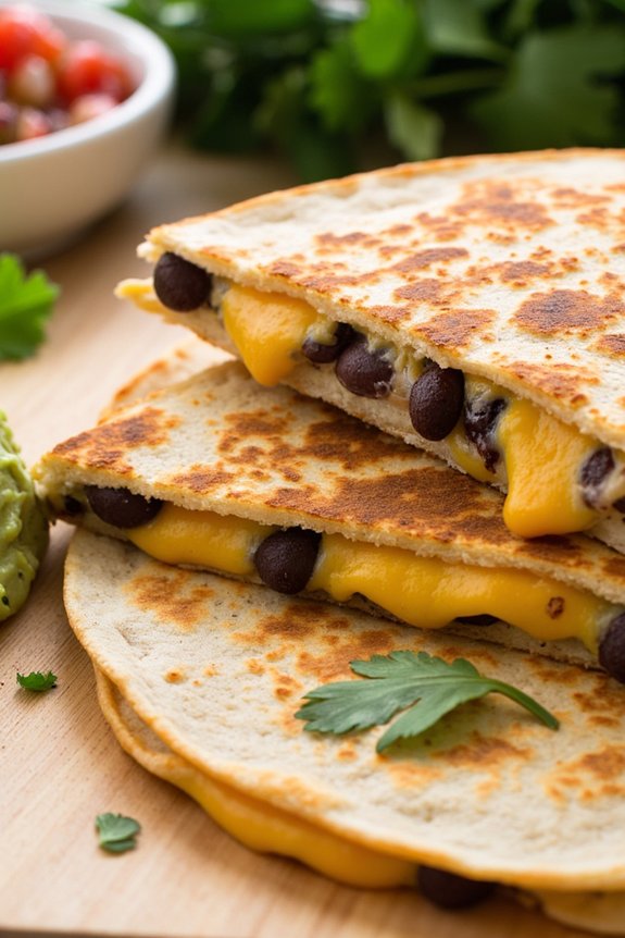 quick and delicious vegetarian quesadillas