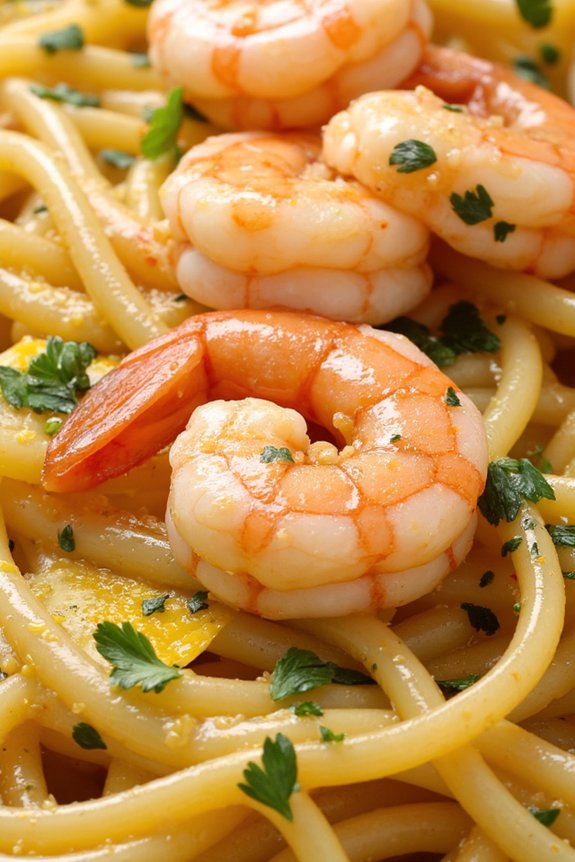 quick and flavorful shrimp linguine