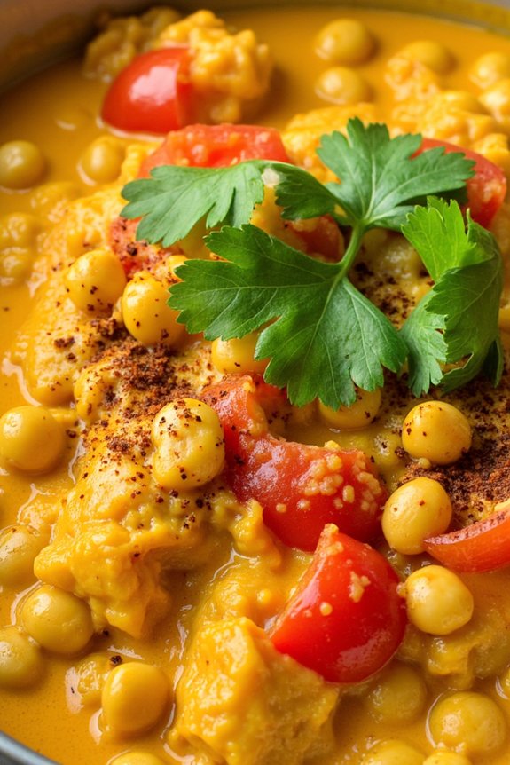 quick and nutritious chickpea curry