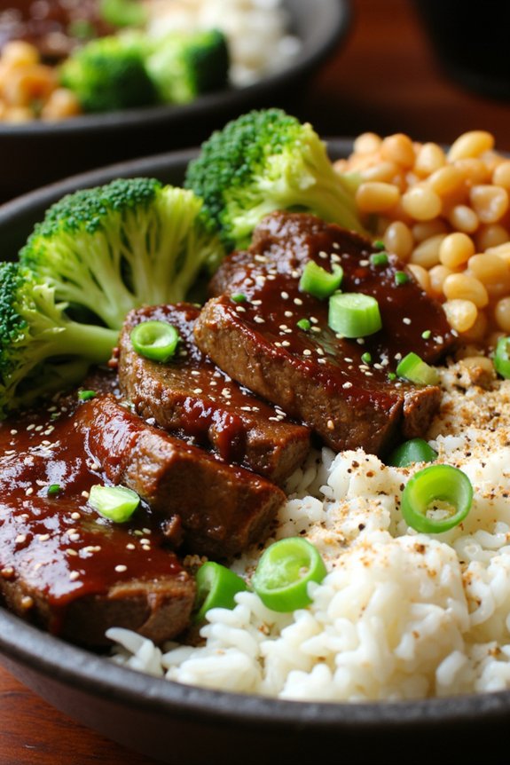 quick and savory rice bowl
