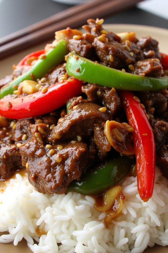 quick beef bell pepper stir fry