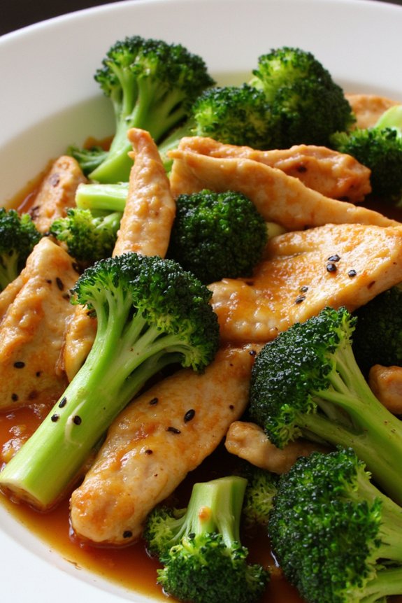 quick chicken broccoli stir fry