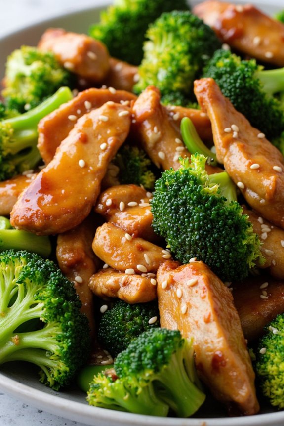quick chicken broccoli stir fry