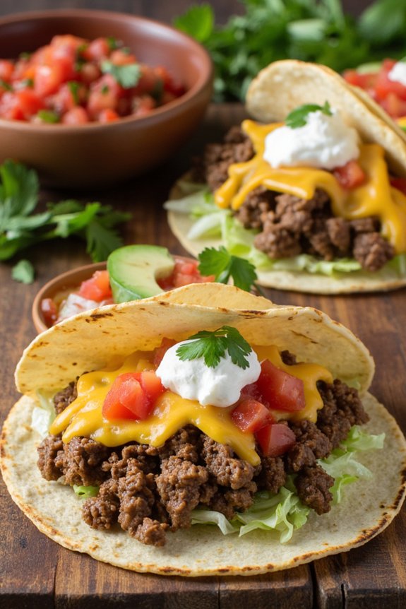 quick customizable beef tacos