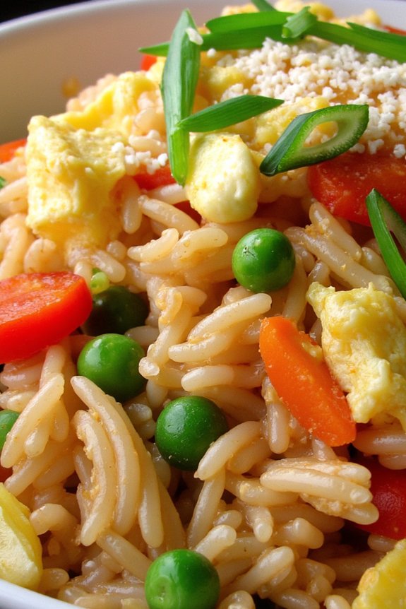 quick customizable vegetable fried rice