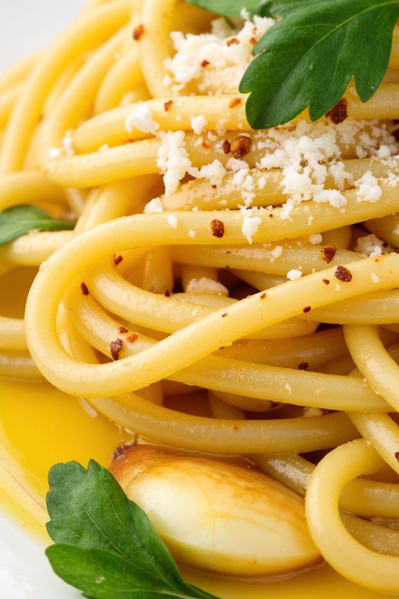 quick flavorful garlic pasta