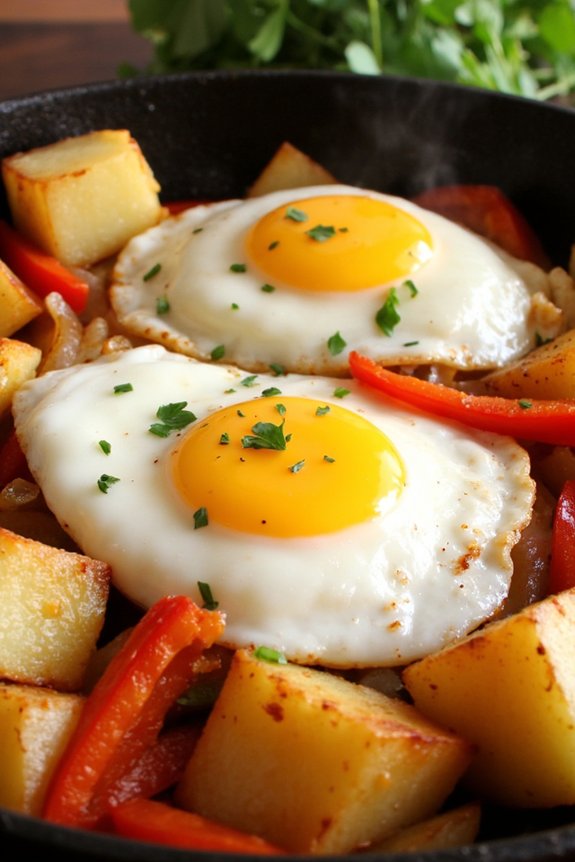 quick hearty egg hash