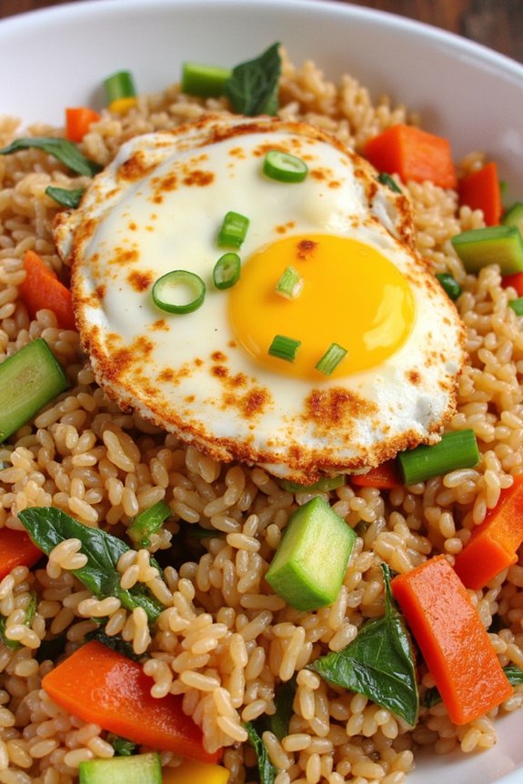quick nutritious veggie fried rice