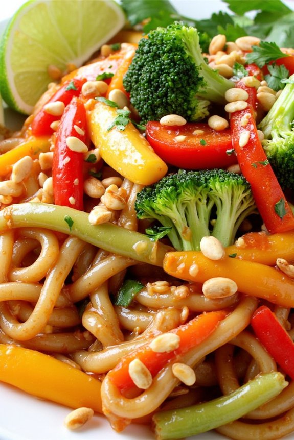 quick vegetable pad thai recipe