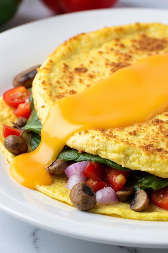 quick veggie omelette recipe