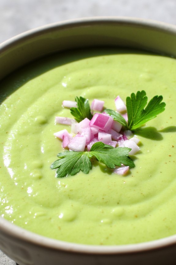 refreshing summer avocado soup