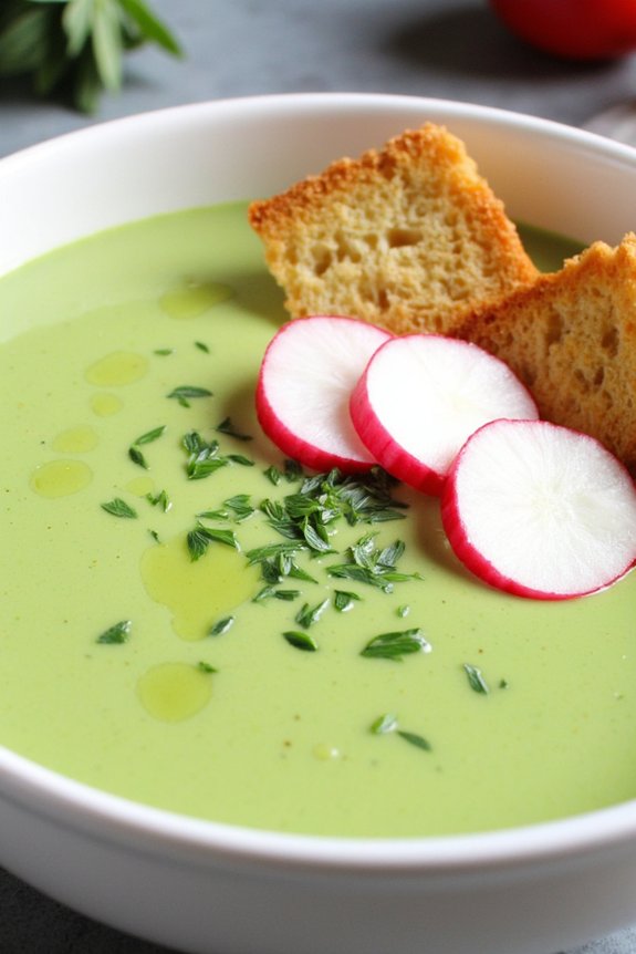 revitalizing chilled avocado soup