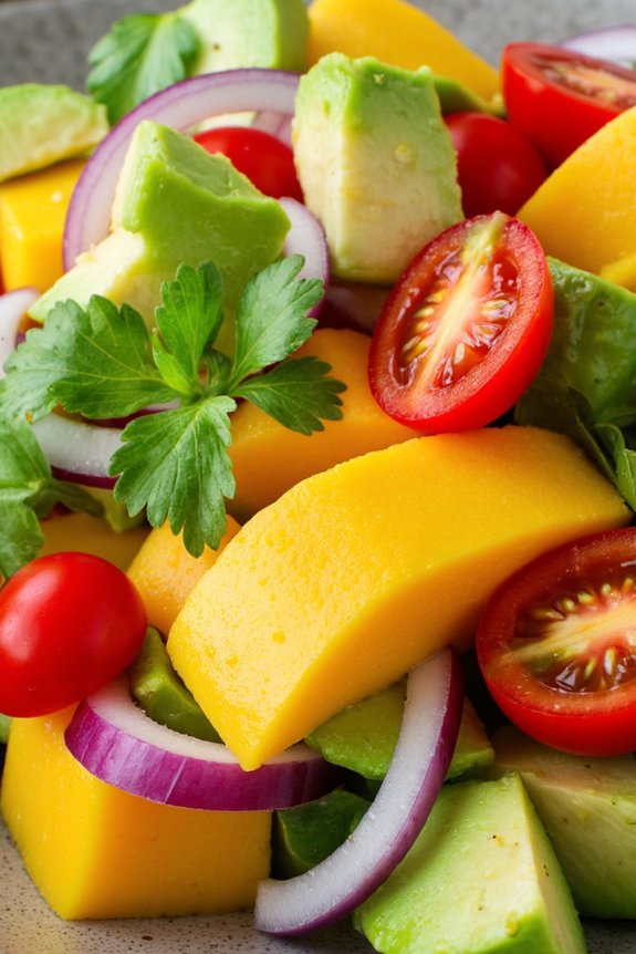 revitalizing mango avocado salad