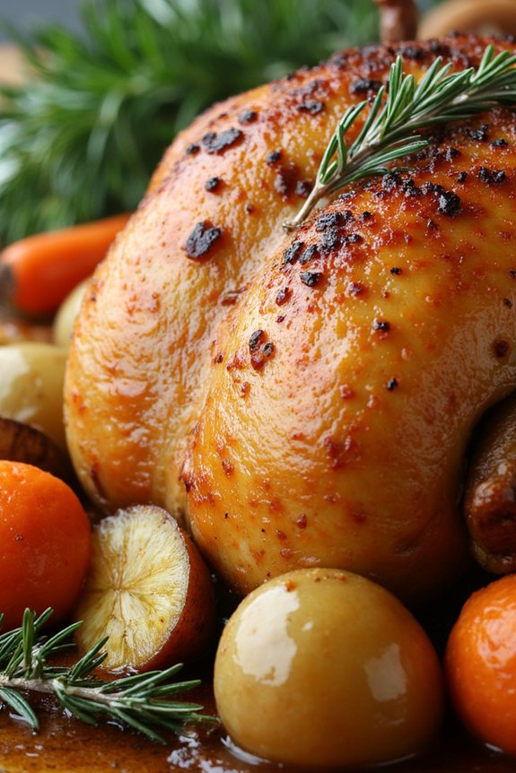 roast chicken with vegetables