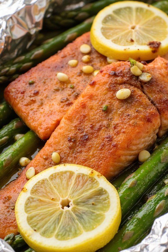 salmon asparagus foil packets