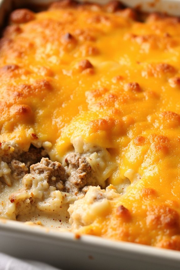 sausage and cheese casserole