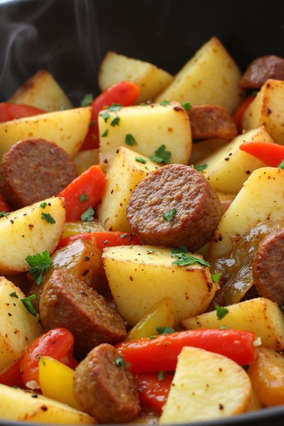 sausage and potato skillet