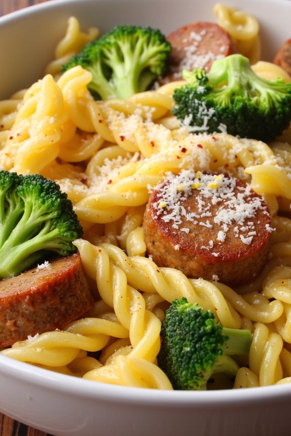 sausage broccoli pasta delight