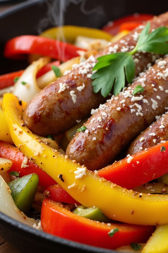 sausage peppers quick meal