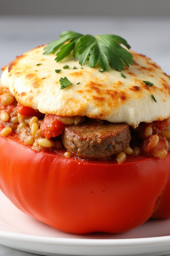 sausage stuffed bell peppers