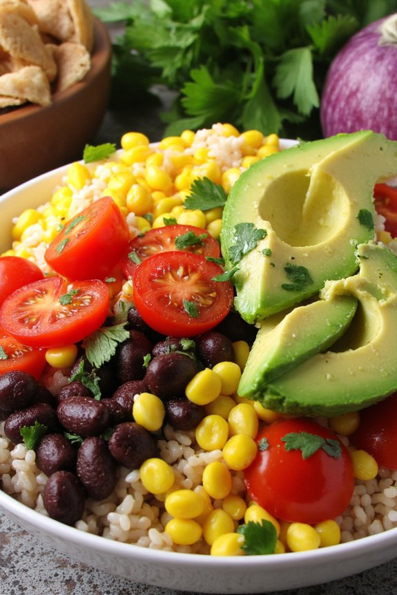 savory and nutritious burrito bowl