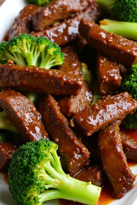 savory beef and broccoli stir fry
