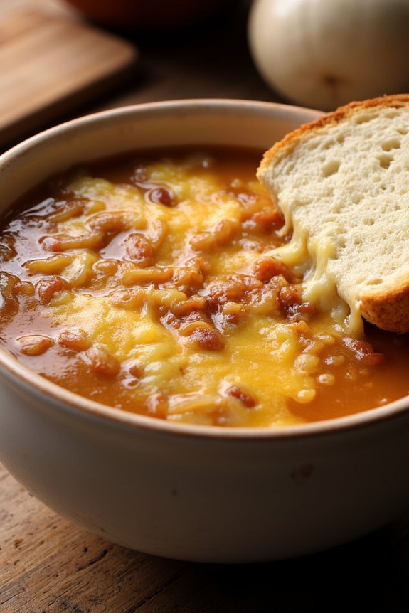savory caramelized onion soup